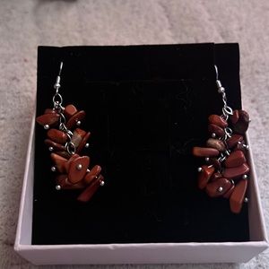 Carnelian crystal set